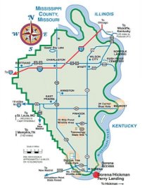 Mississippi County Area Map